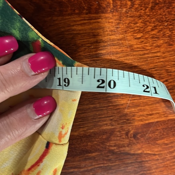 Alyx Womens Sheath Dress 14 Pink Green Tropical Sleeveless Back Zip Vibrant EUC - Picture 10 of 12